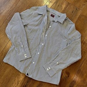 UNTUCKIT Wrinkle Free Mens Large Button-Up